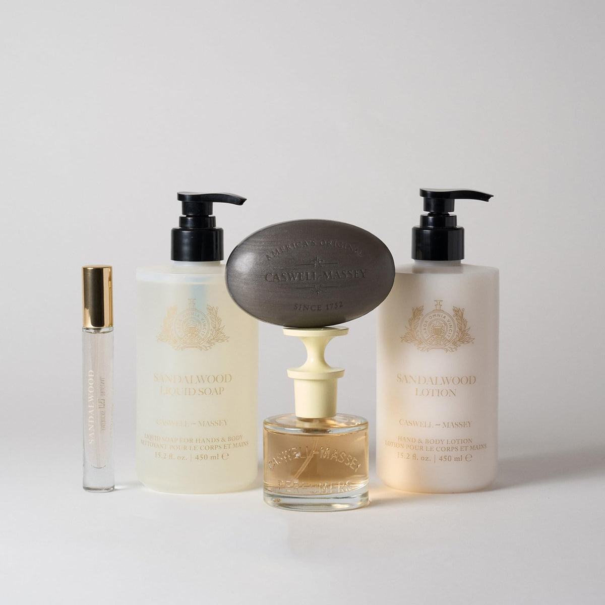 Caswell-Massey Sandalwood Soap Gift Set side view