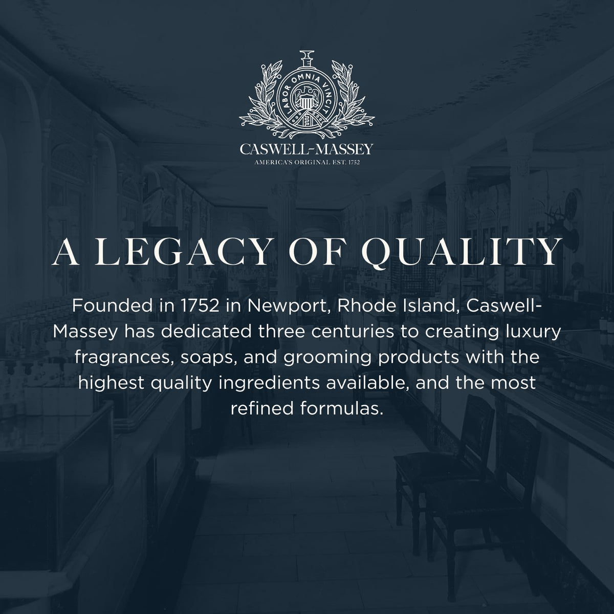 Caswell-Massey Sandalwood Soap set displayed on a bathroom counter