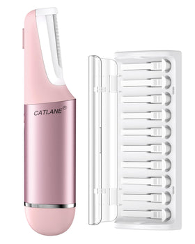 CATLANE Dermaplane Razor for Women front view with LED light