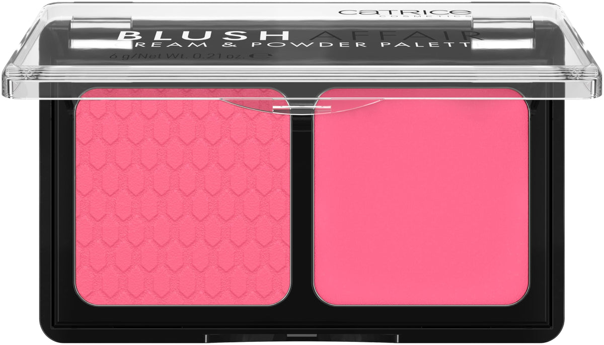 Catrice Blush Affair Cream & Powder Palette 020 Pleasing Pink cream blush close-up