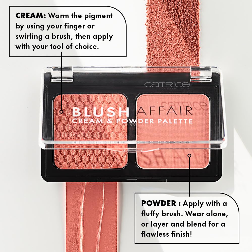 Catrice Blush Affair Cream & Powder Palette powder blush close-up