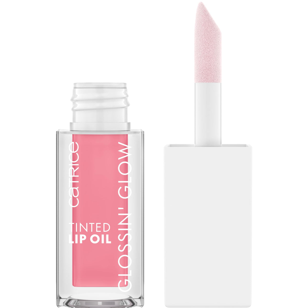 Catrice Glossin’ Glow Tinted Lip Oil Keep It Juicy applicator close-up