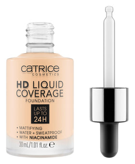Catrice HD Liquid Coverage Foundation 002 Porcelain Beige front view