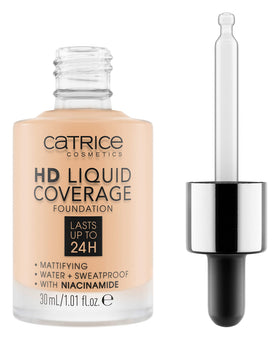 Catrice HD Liquid Coverage Foundation 005 Ivory Beige front view