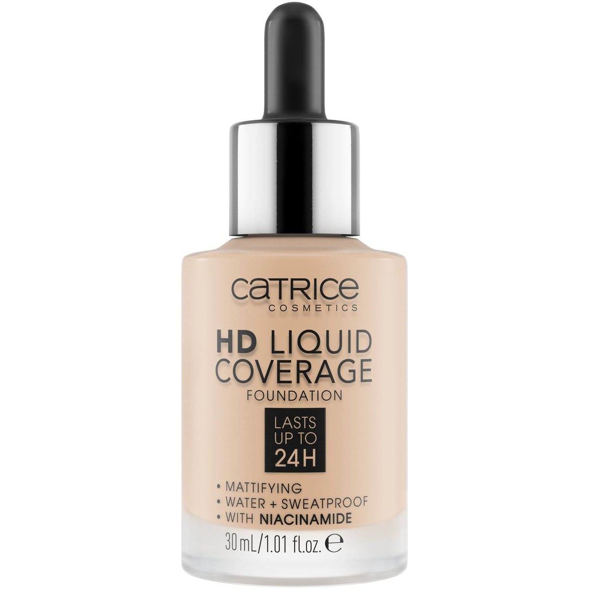 Catrice HD Liquid Coverage Foundation 010 Light Beige front view