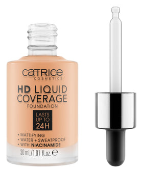 Catrice HD Liquid Coverage Foundation 038 Honey Beige front view