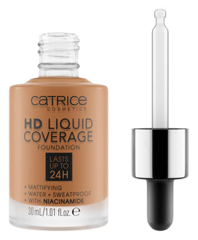 Catrice HD Liquid Coverage Foundation 080 Caramel Beige front view
