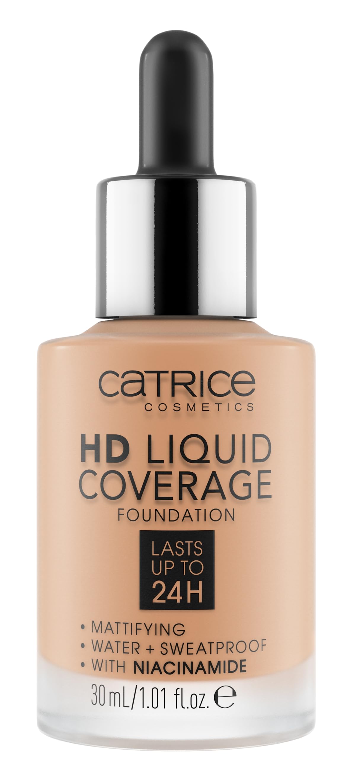 Catrice HD Liquid Coverage Foundation dropper applicator close-up