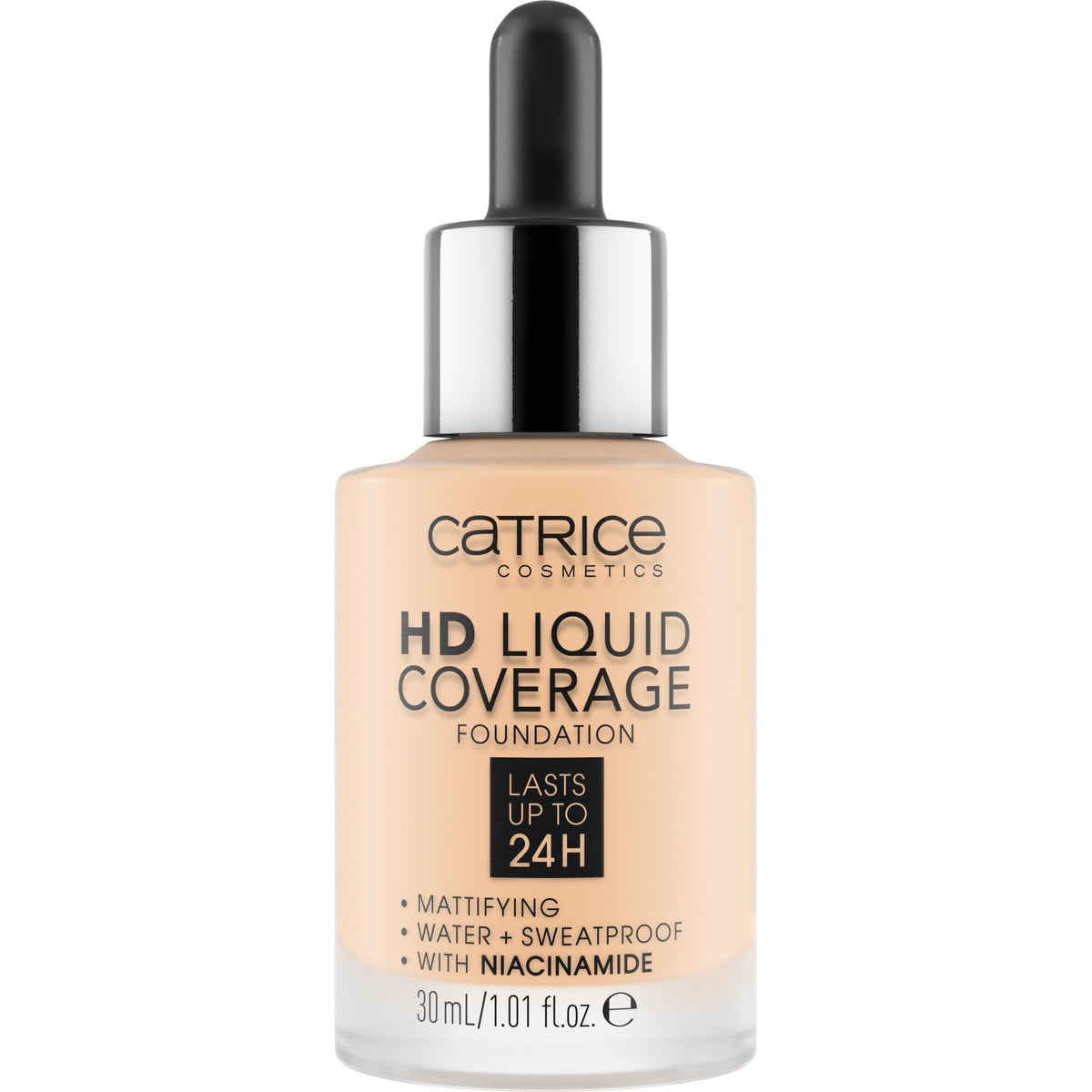 Catrice HD Liquid Coverage Foundation dropper applicator close-up