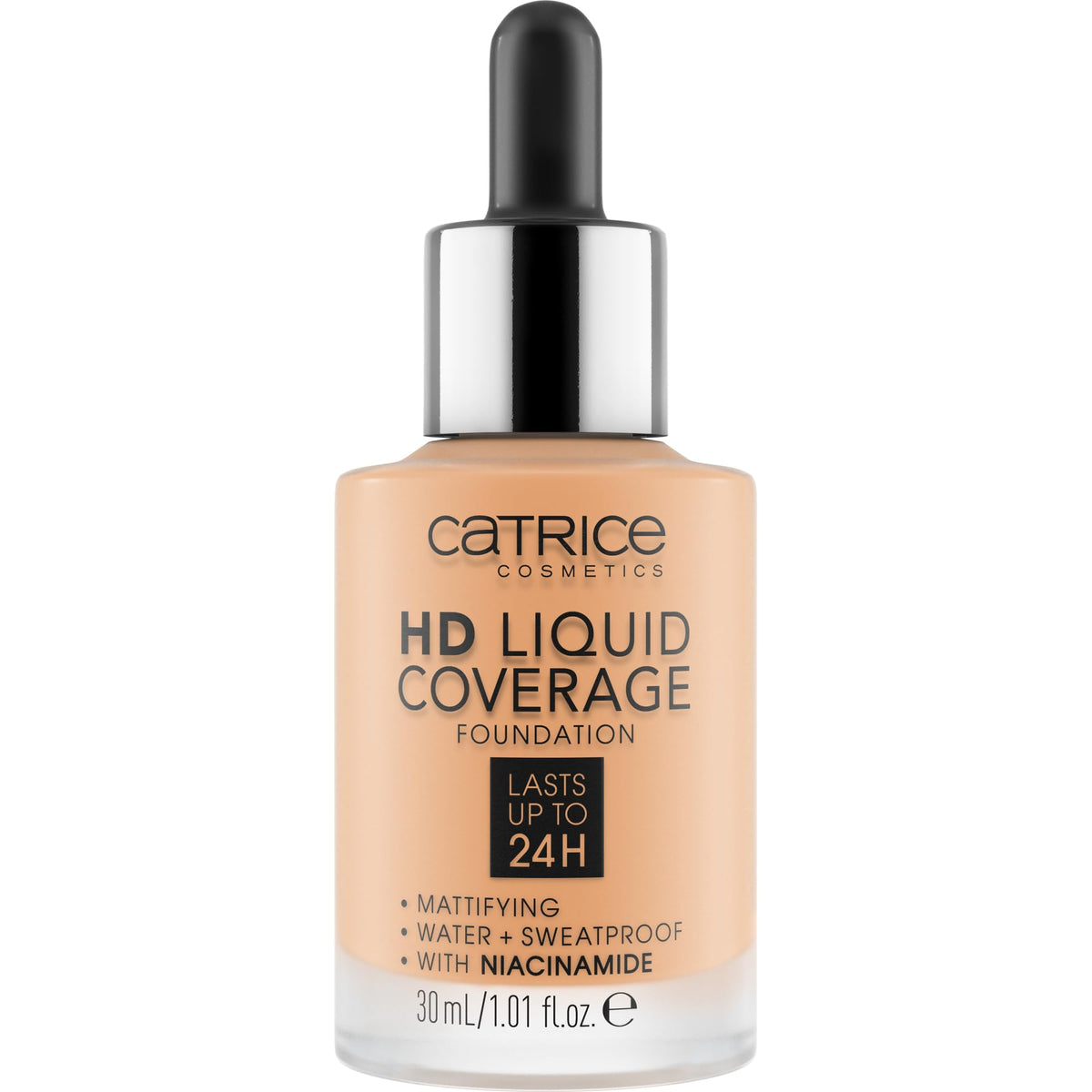 Catrice HD Liquid Coverage Foundation dropper applicator close-up