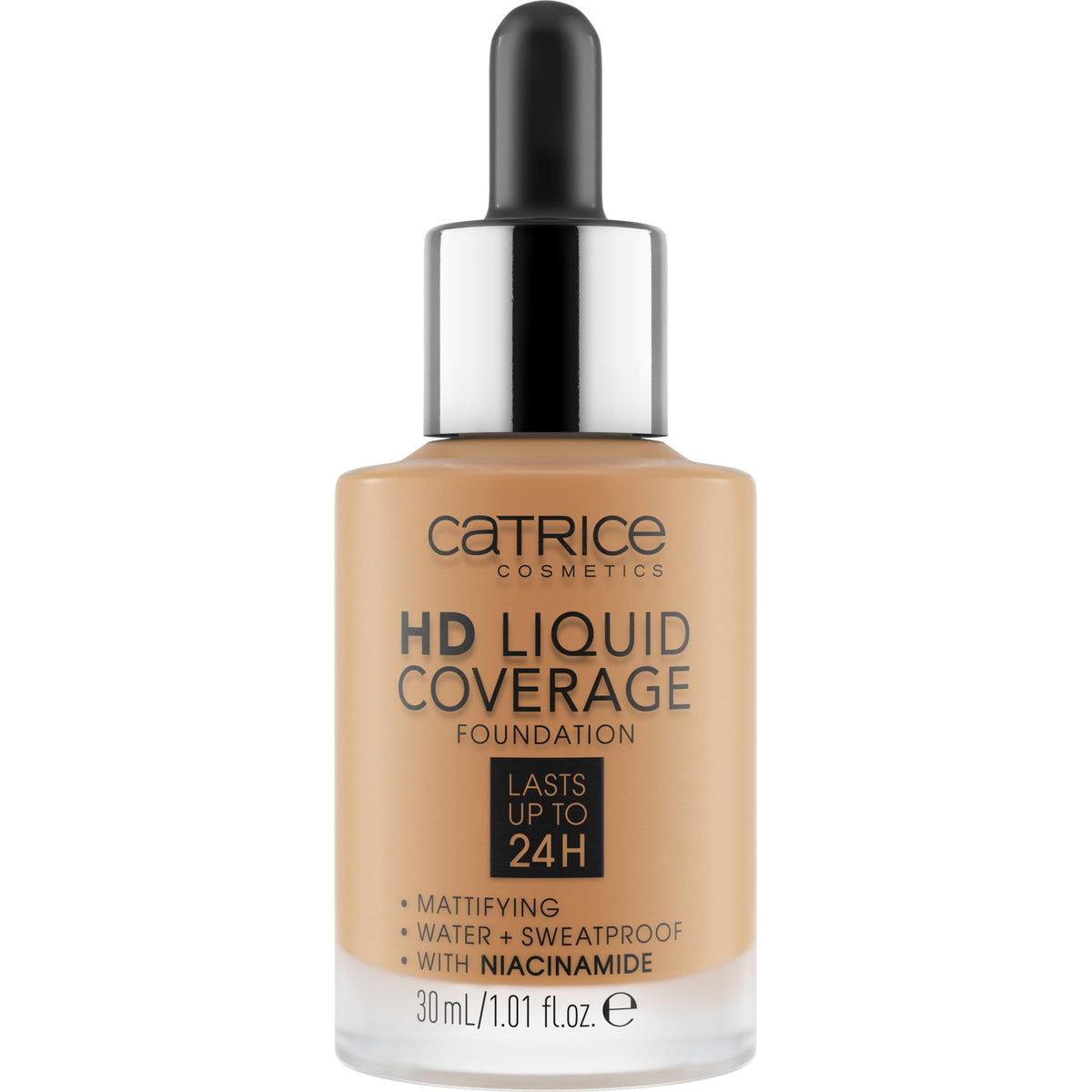 Catrice HD Liquid Coverage Foundation dropper applicator close-up