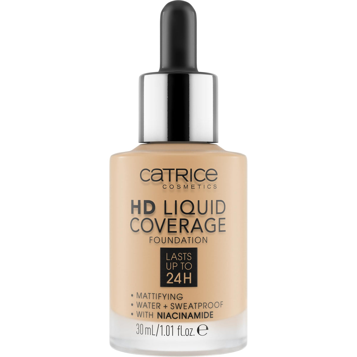 Catrice HD Liquid Coverage Foundation dropper applicator close-up
