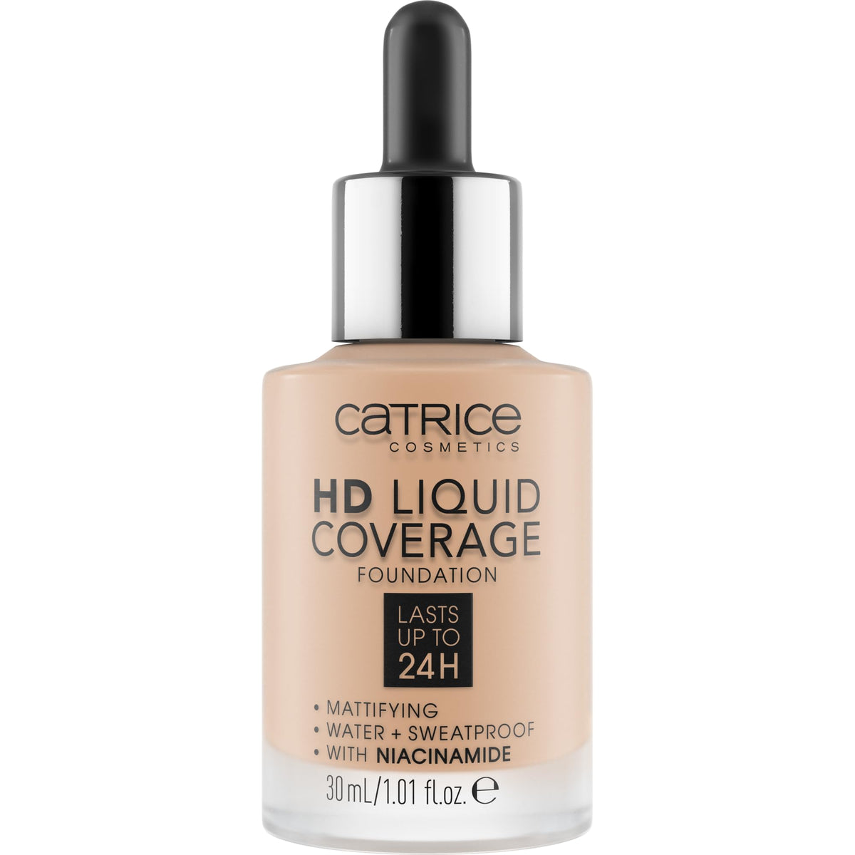 Catrice HD Liquid Coverage Foundation dropper applicator close-up