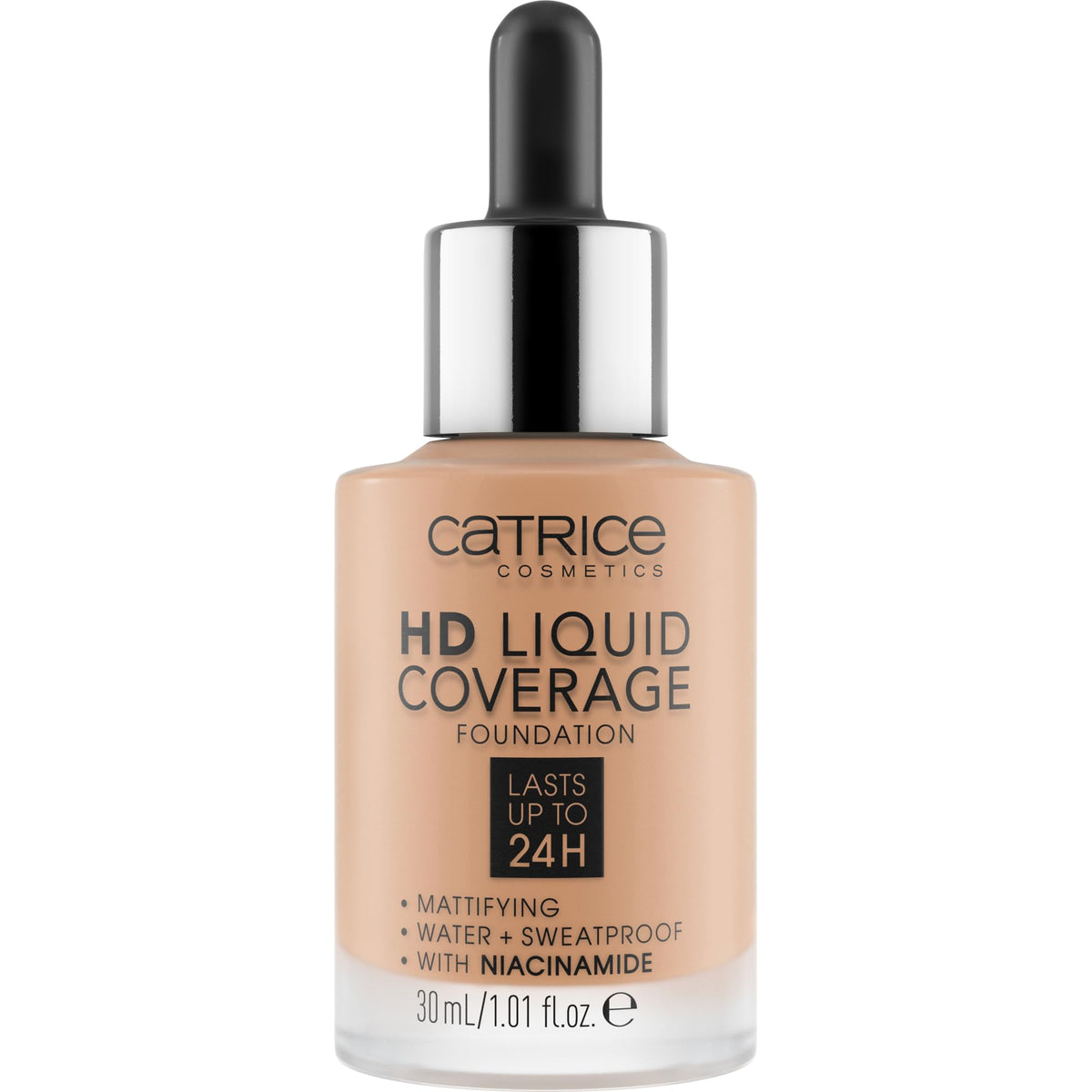 Catrice HD Liquid Coverage Foundation dropper applicator close-up