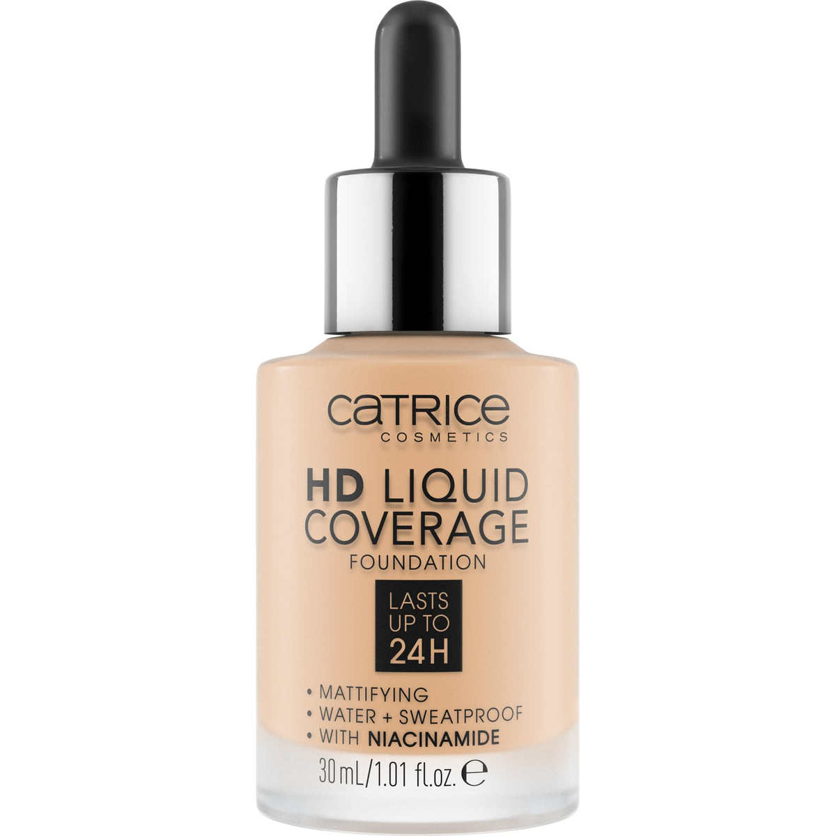 Catrice HD Liquid Coverage Foundation dropper applicator close-up