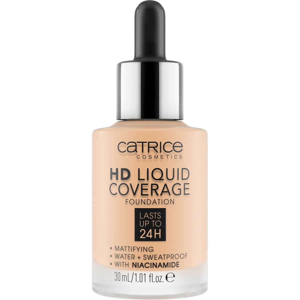 Catrice HD Liquid Coverage Foundation dropper applicator close-up