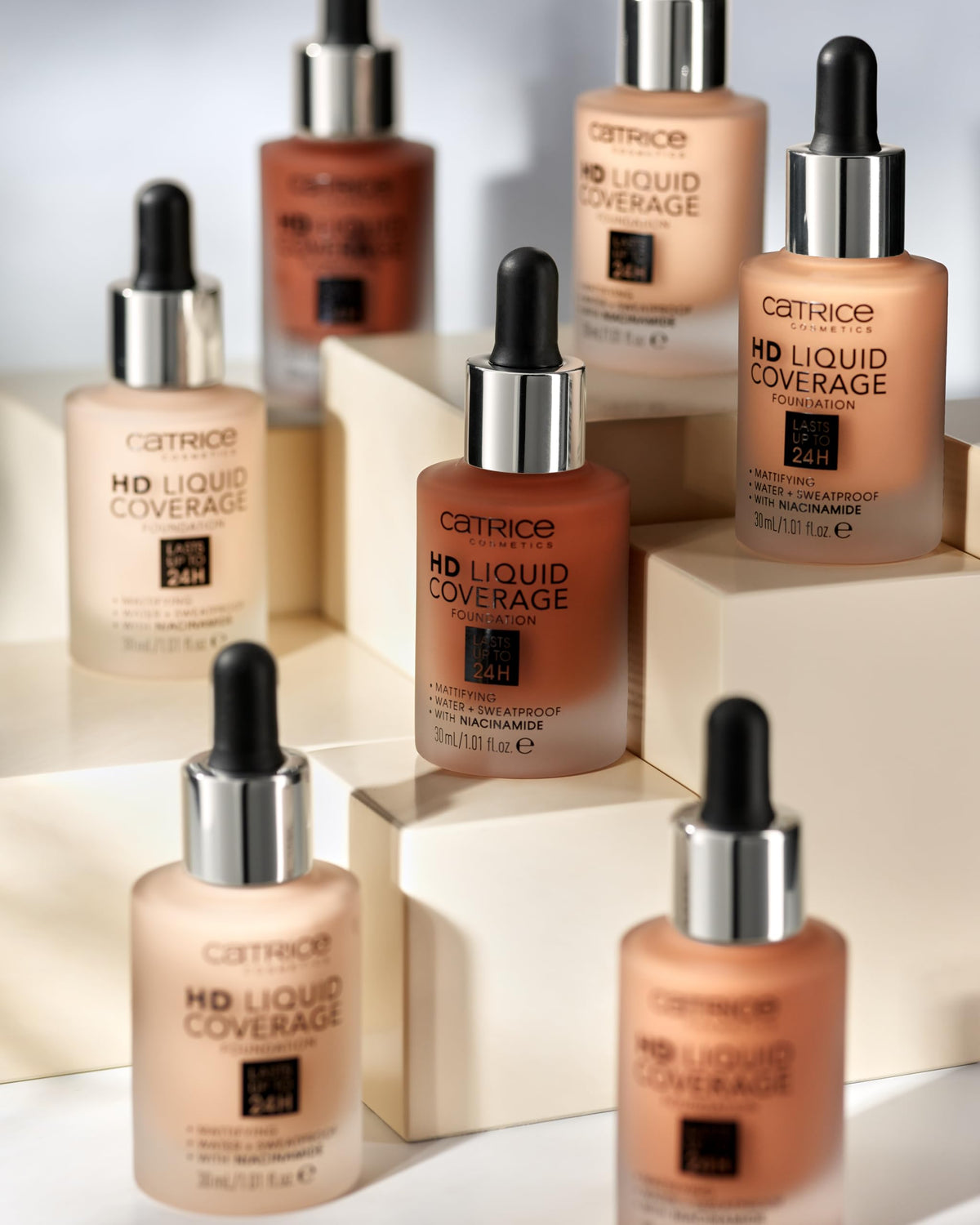 Catrice HD Liquid Coverage Foundation packaging with label