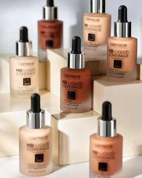 Catrice HD Liquid Coverage Foundation packaging with label