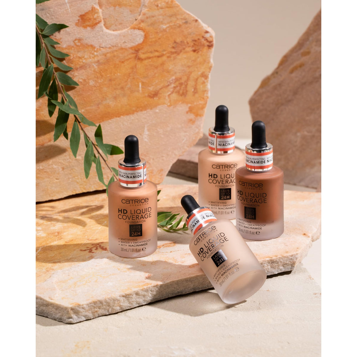 Catrice HD Liquid Coverage Foundation texture on skin