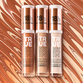 Catrice True Skin High Cover Concealer 001 Neutral Swan in makeup setup
