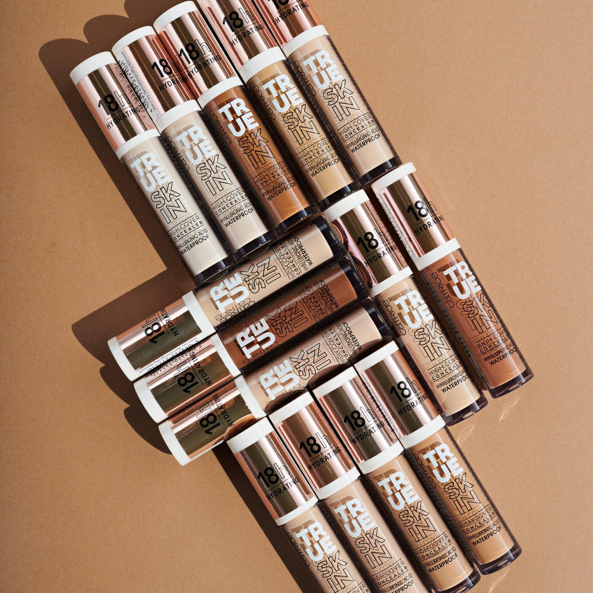 Catrice True Skin High Cover Concealer 092 Warm Spices with other makeup products