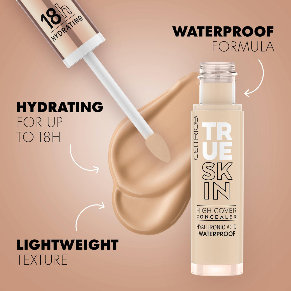 Catrice True Skin High Cover Concealer Waterproof 30g applicator tip