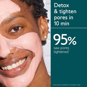 Caudalie Instant Detox Mask application on model's face