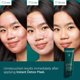 Caudalie Instant Detox Mask in a bathroom setting