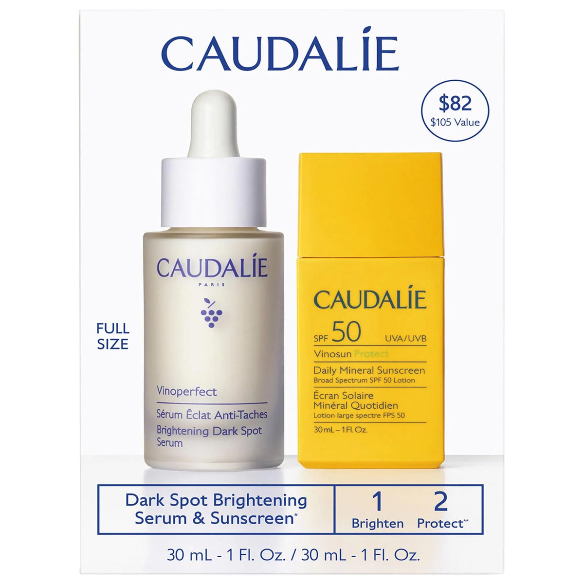 Caudalie Vinoperfect Brightening Serum 30mL front view