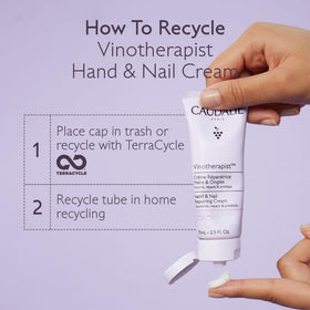 Caudalie Vinotherapist Hand and Nail Cream application process