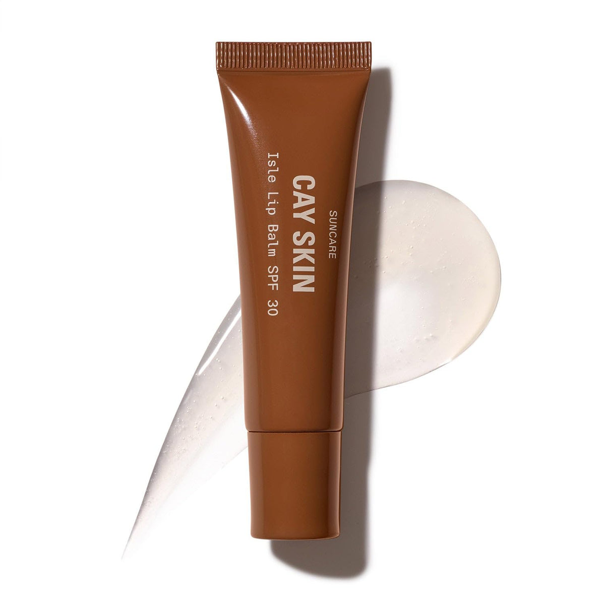 Cay Skin Isle Lip Balm SPF 30 front view with vanilla brown sugar flavor