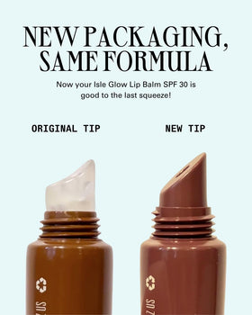 Cay Skin Isle Lip Balm SPF 30 showing texture on hand