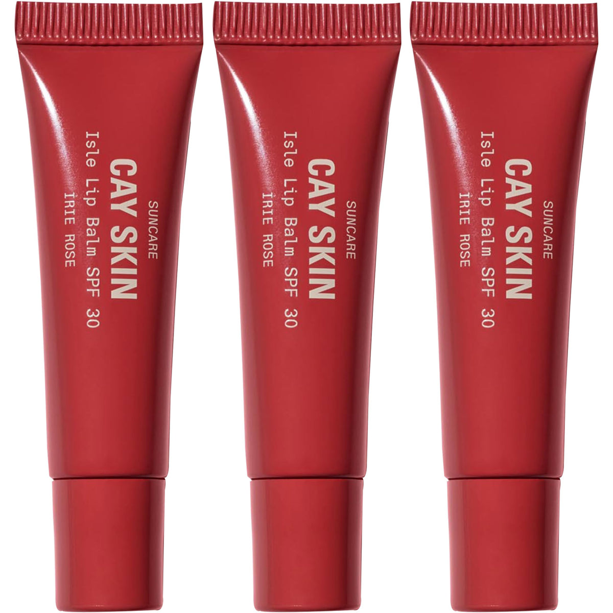Cay Skin Isle Lip Balm SPF 30 three-pack with vanilla brown sugar flavour