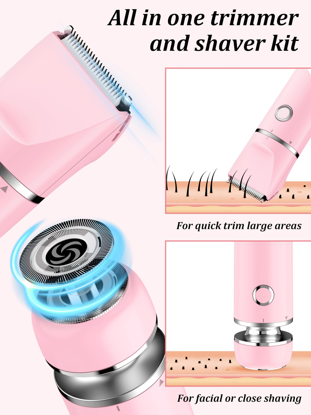 Cayzor bikini trimmer with USB charging cable