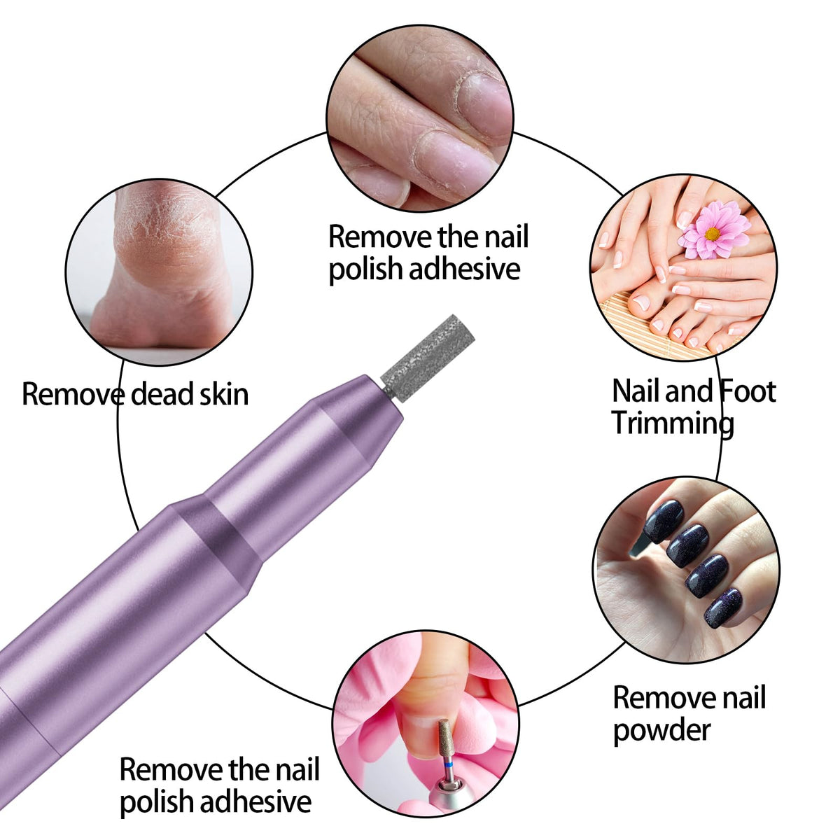 CBVCBV Nail Drill Kit with charging cable and accessories