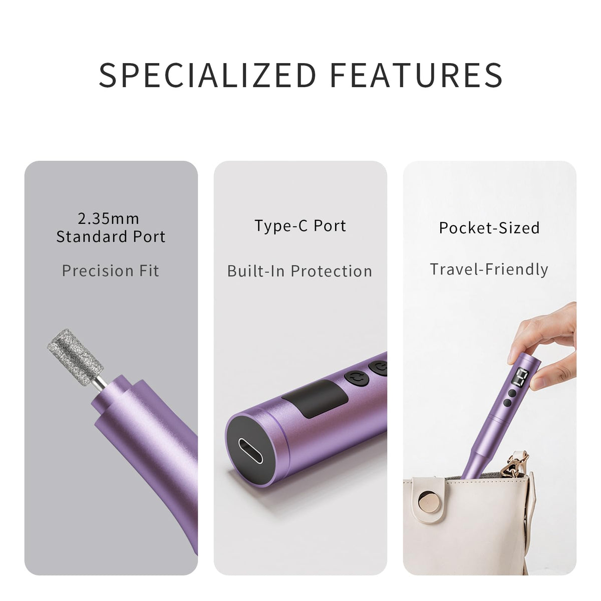 CBVCBV nail drill with comfortable grip design