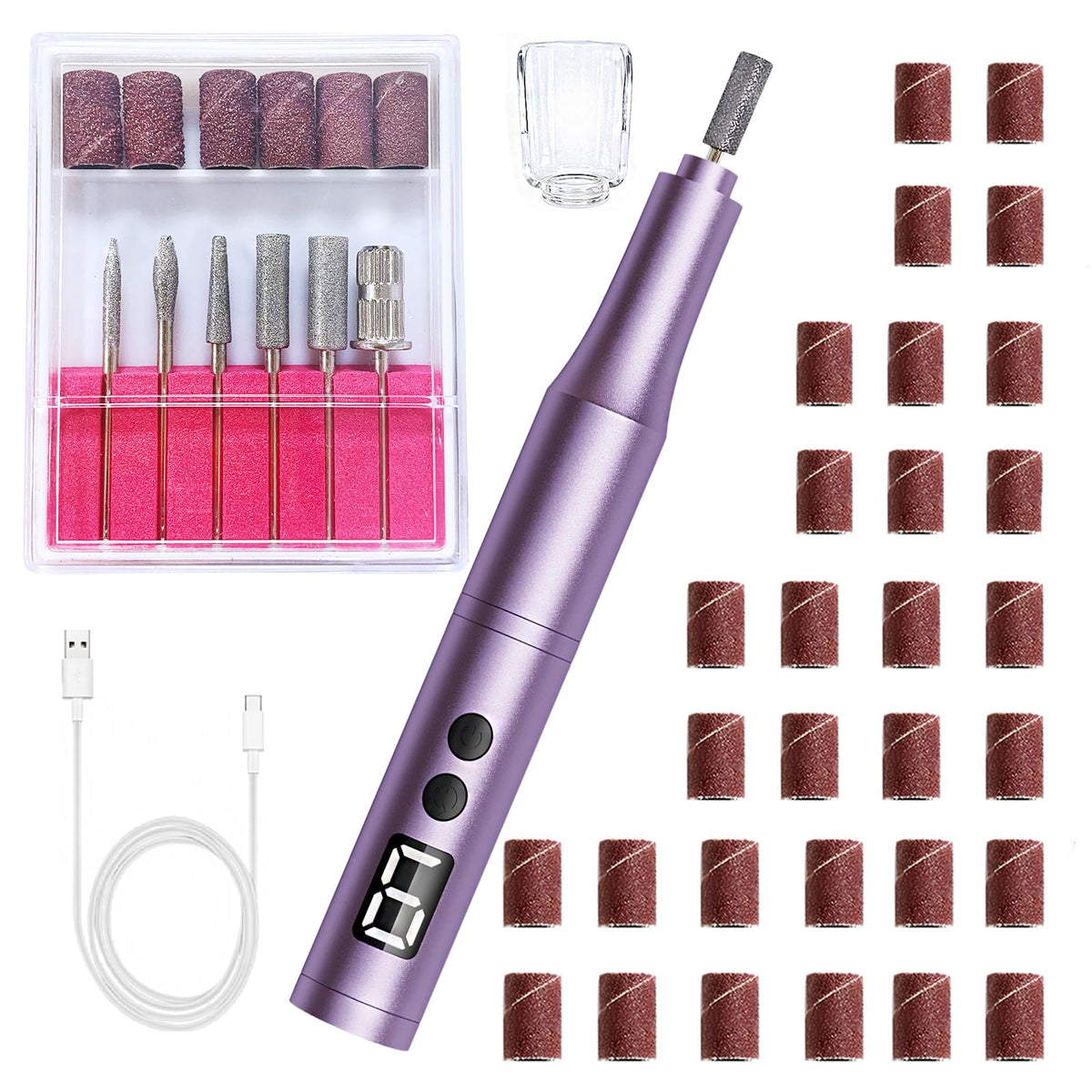 CBVCBV Professional Cordless Nail Drill Kit with accessories