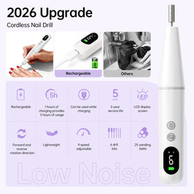 Ccigedy Cordless Electric Nail Drill in elegant packaging