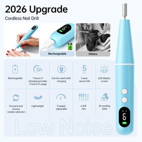 Ccigedy Cordless Nail Drill in elegant packaging