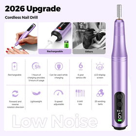 Ccigedy Nail Drill showing drill bits and accessories