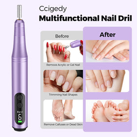 Ccigedy Nail Drill with charging cable