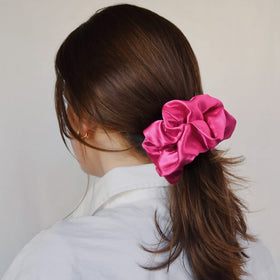 CEELGON large silk satin scrunchies in various colours