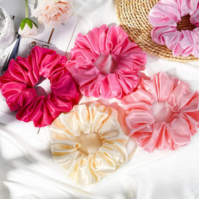 CEELGON large silk satin scrunchies packaging