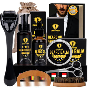 Ceenwes Beard Grooming Kit with scissors and storage bag