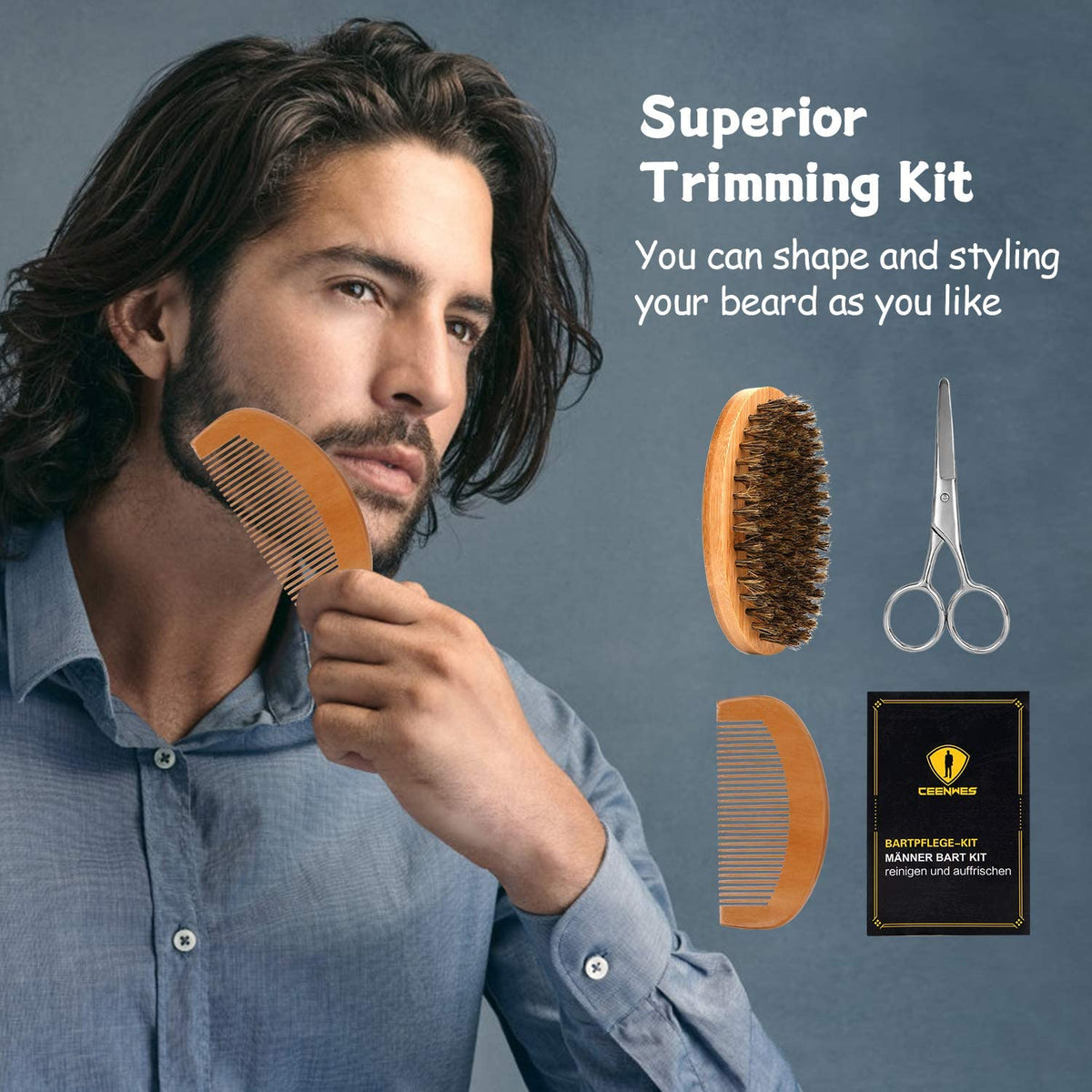 Ceenwes Beard Kit portable storage bag