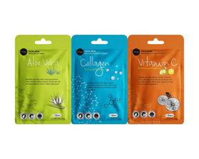 Celavi Essence Facial Mask being applied with hands