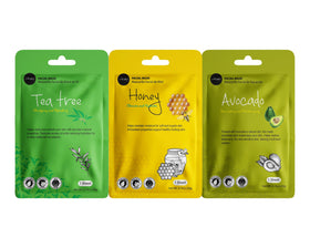 Celavi Essence Facial Mask with natural ingredients display