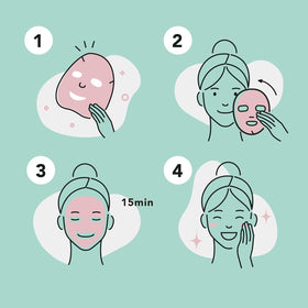 Celavi face mask with pomegranate essence