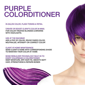 Celeb Luxury Colorditioner 280g in Purple shade front view