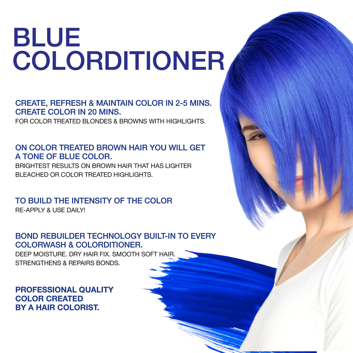 Celeb Luxury Colorditioner Deep Blue 8.25 oz back view